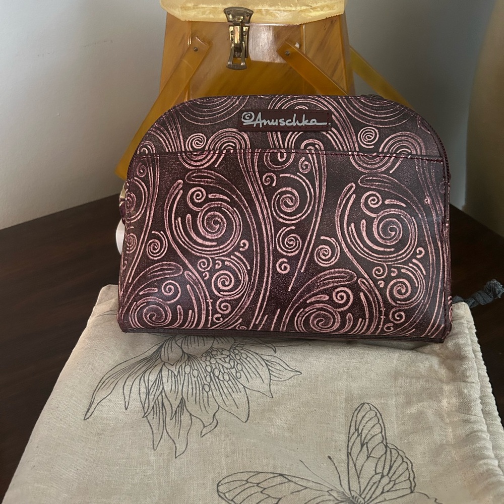Brown Swirl Cosmetic Bag